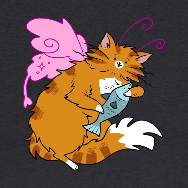 Orange Tabby Cat Fairy by saradaboru